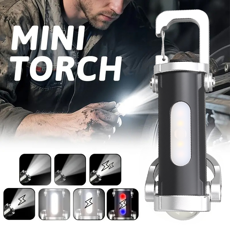 Keychain Flashlight - Mini linternas llavero recargables 800LM EDC