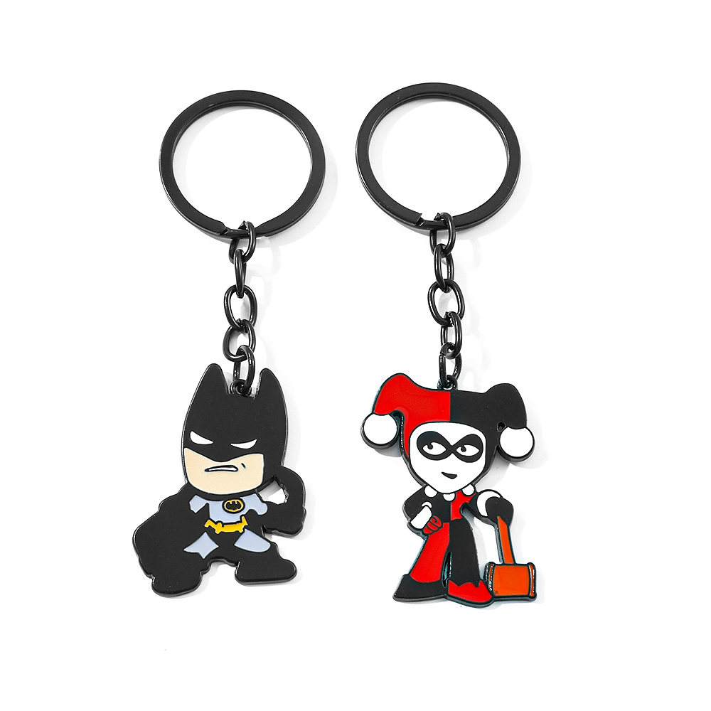 Carabiner Keychain - Llavero de dibujos animados de Batman,