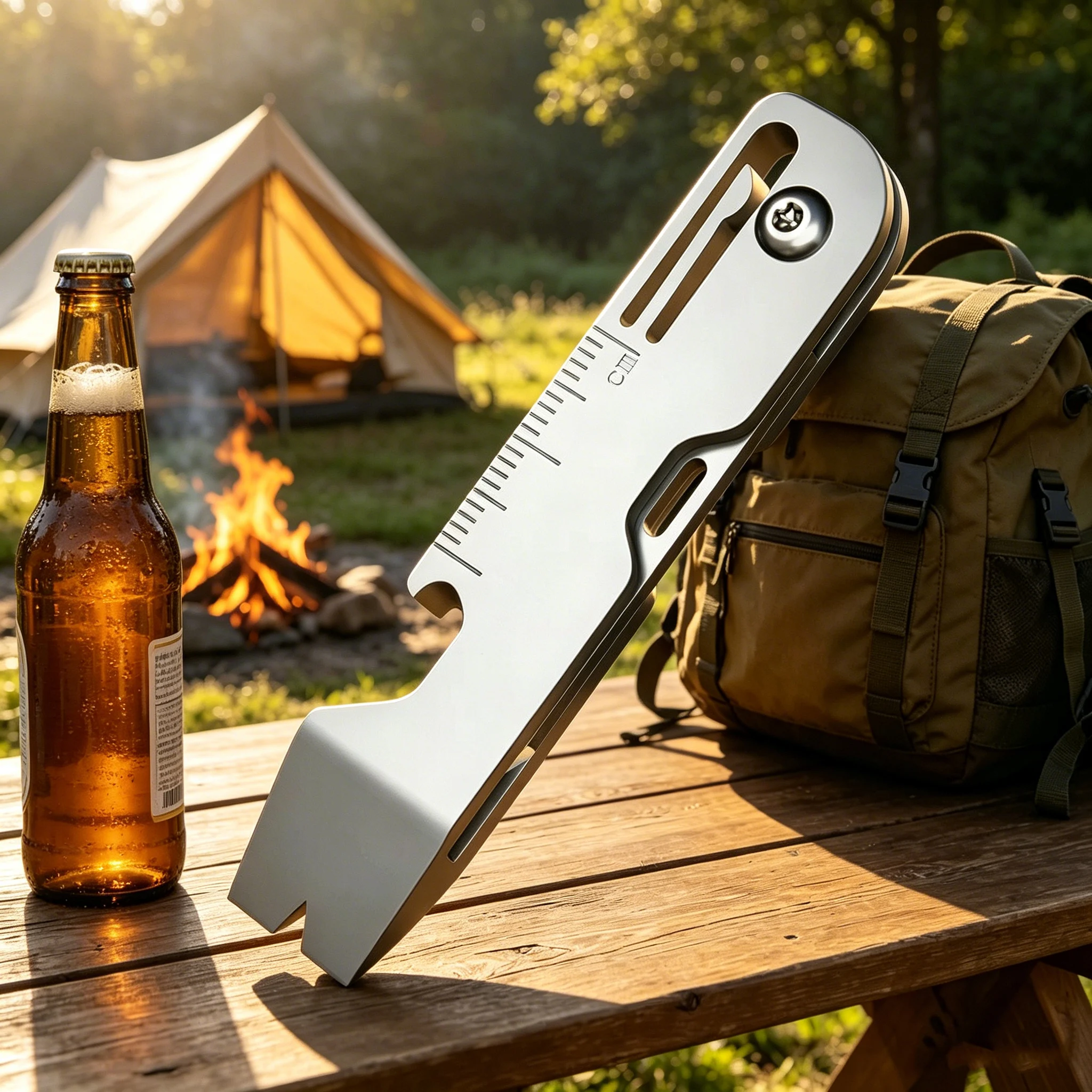 Titanium Pry Bar - Navaja Plegable Multifunción de Aleación de