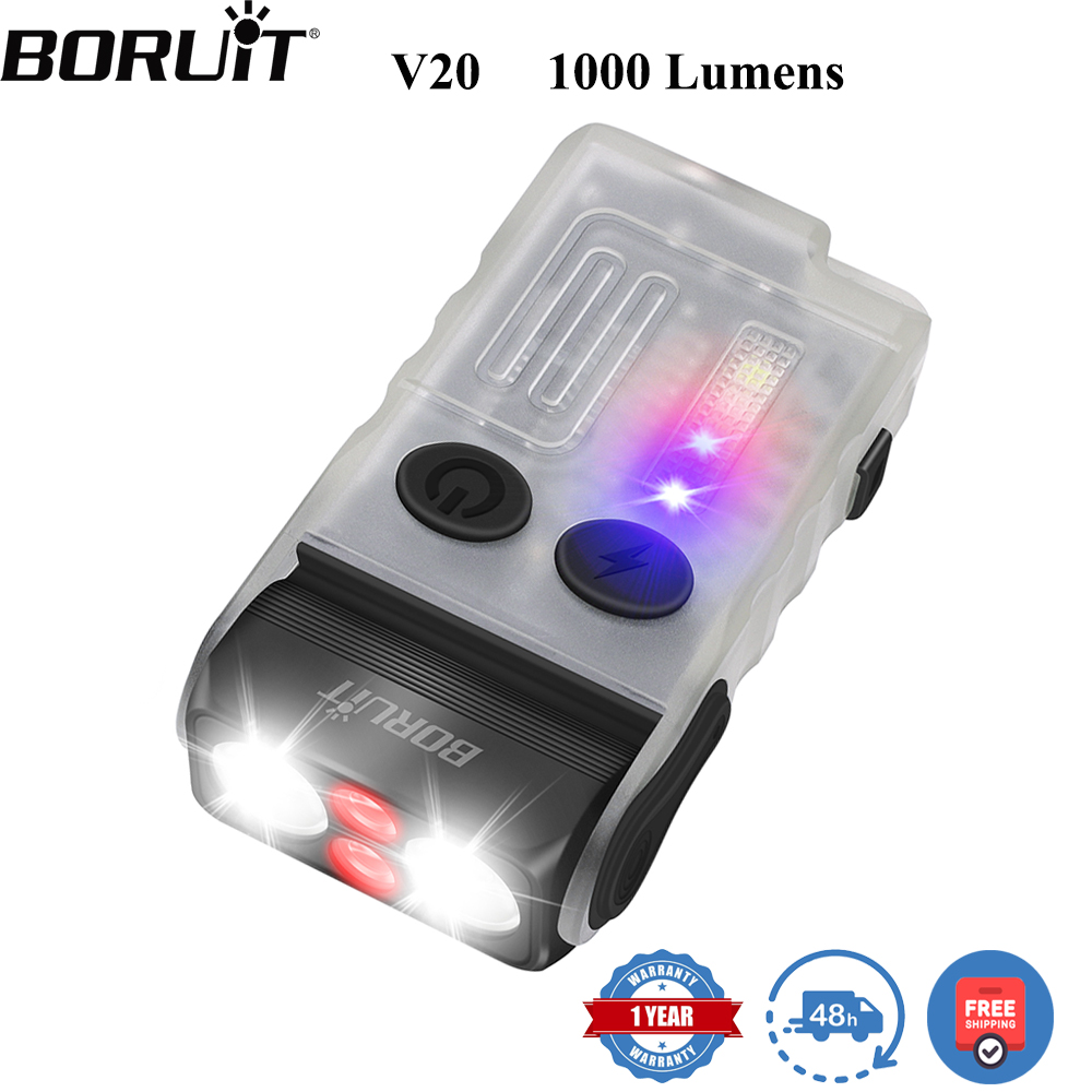 Keychain Flashlight - Linterna LED EDC con Fluorescencia y