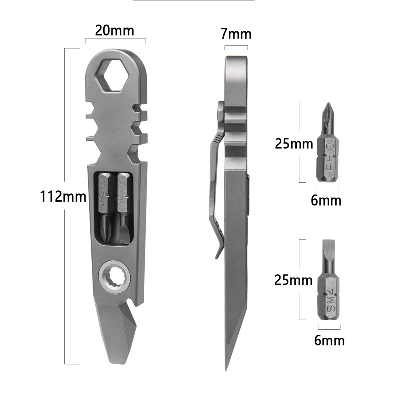Titanium Pry Bar - Barra de palanca de aleación de
