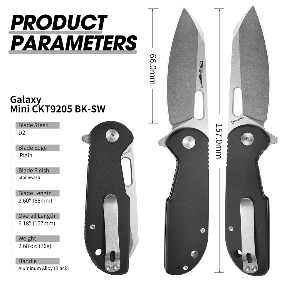 Edc Carry Pocket Knife - Cuchillo plegable TONIFE Galaxy Mini CKT9205