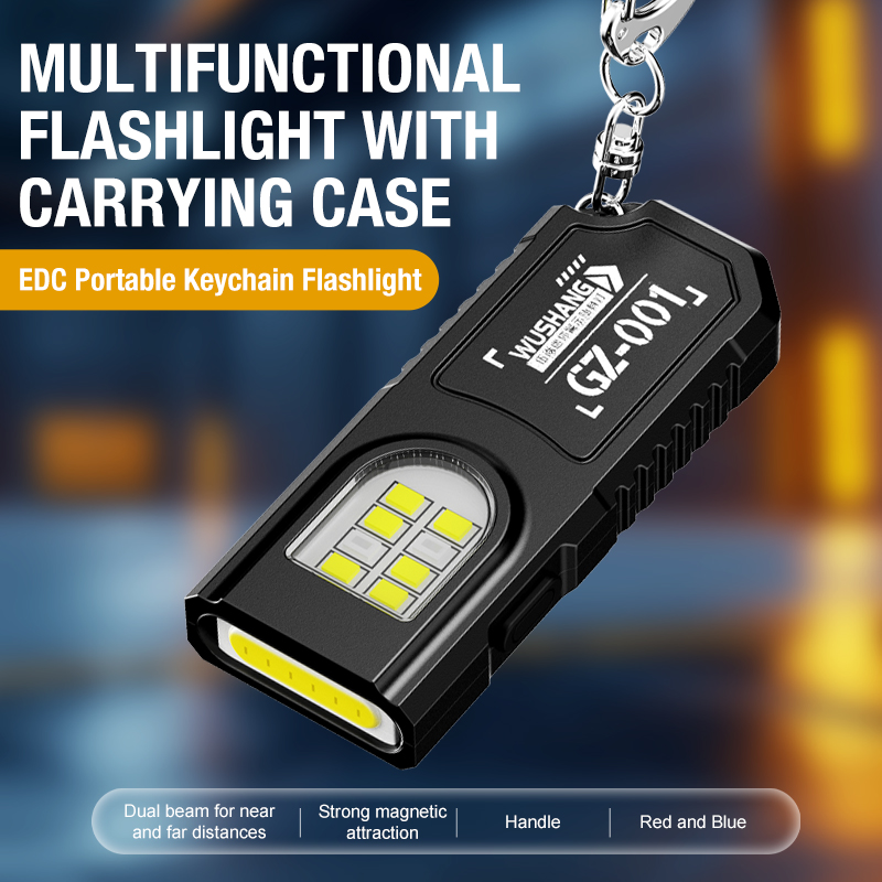 Keychain Flashlight - Linterna LED COB portátil con clip
