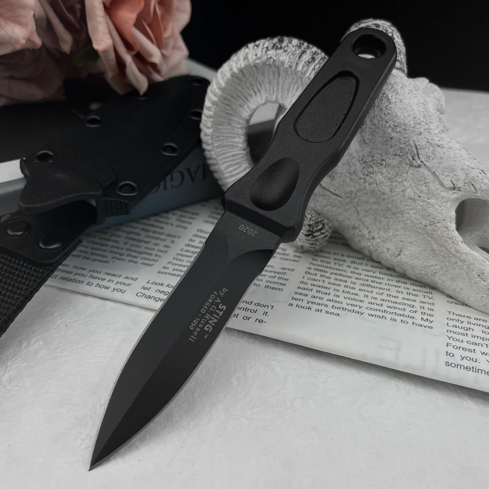 Edc Carry Fixed Blade - Cuchillo de Hoja Fija Multifuncional de