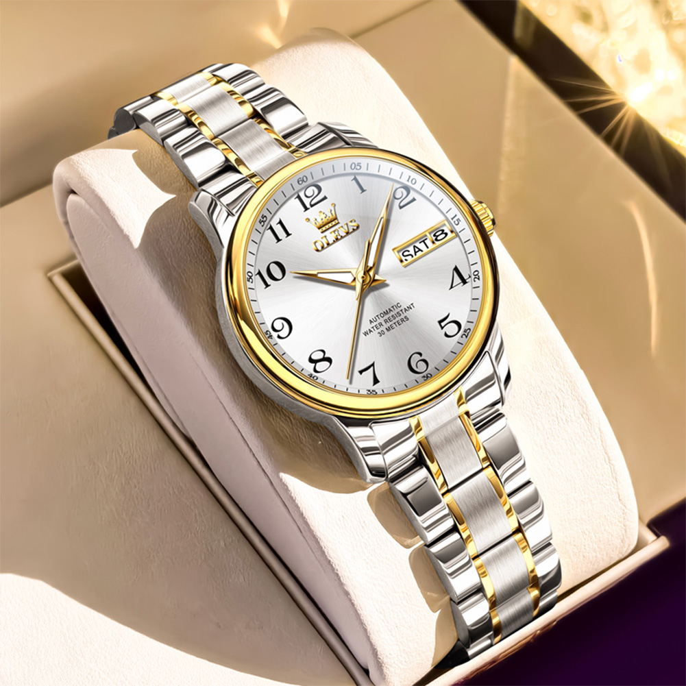 Watch Winder Compact - OLEVS Reloj de lujo para mujer,