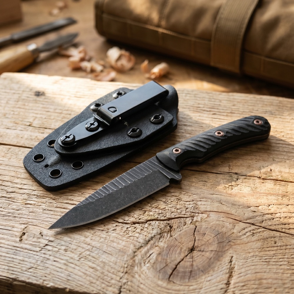 Cuchillo Bushcraft de Espiga C - Edc Carry Fixed Blade reseña y precio