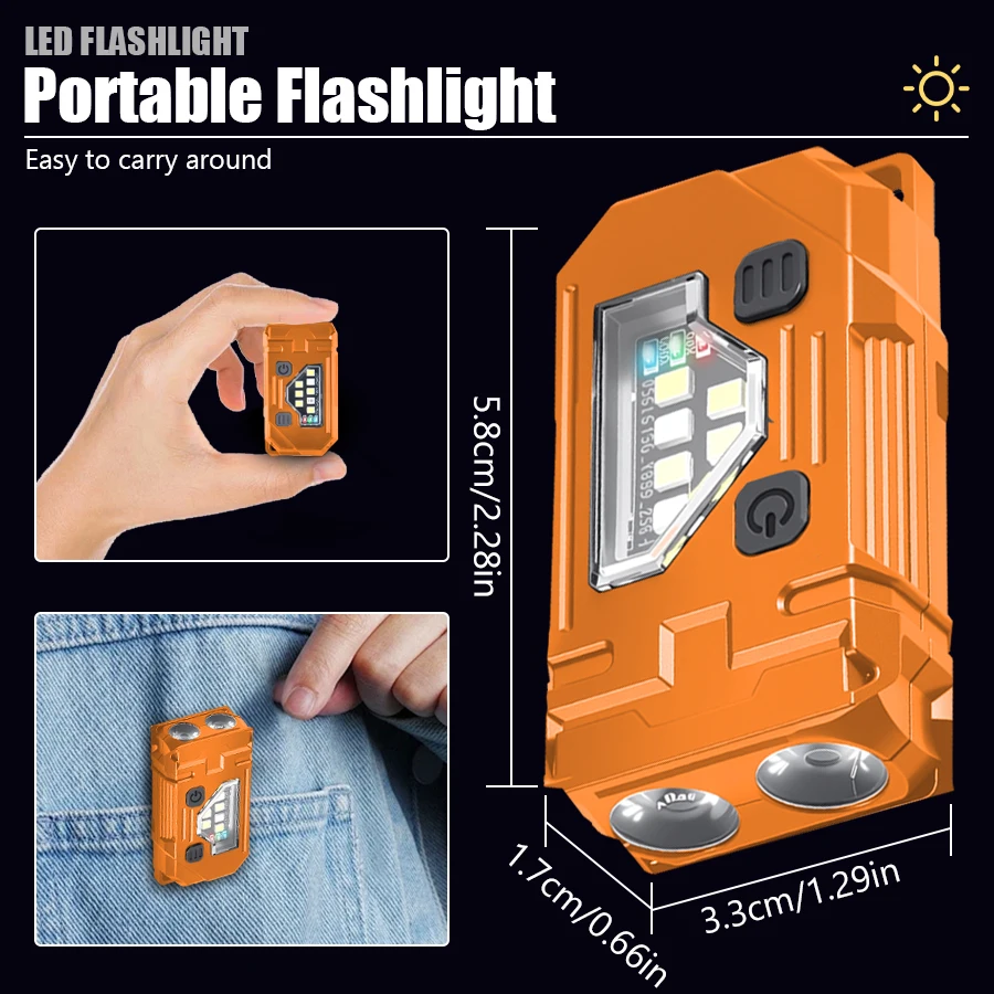 Mini llavero EDC, linterna mag - Keychain Flashlight reseña y precio