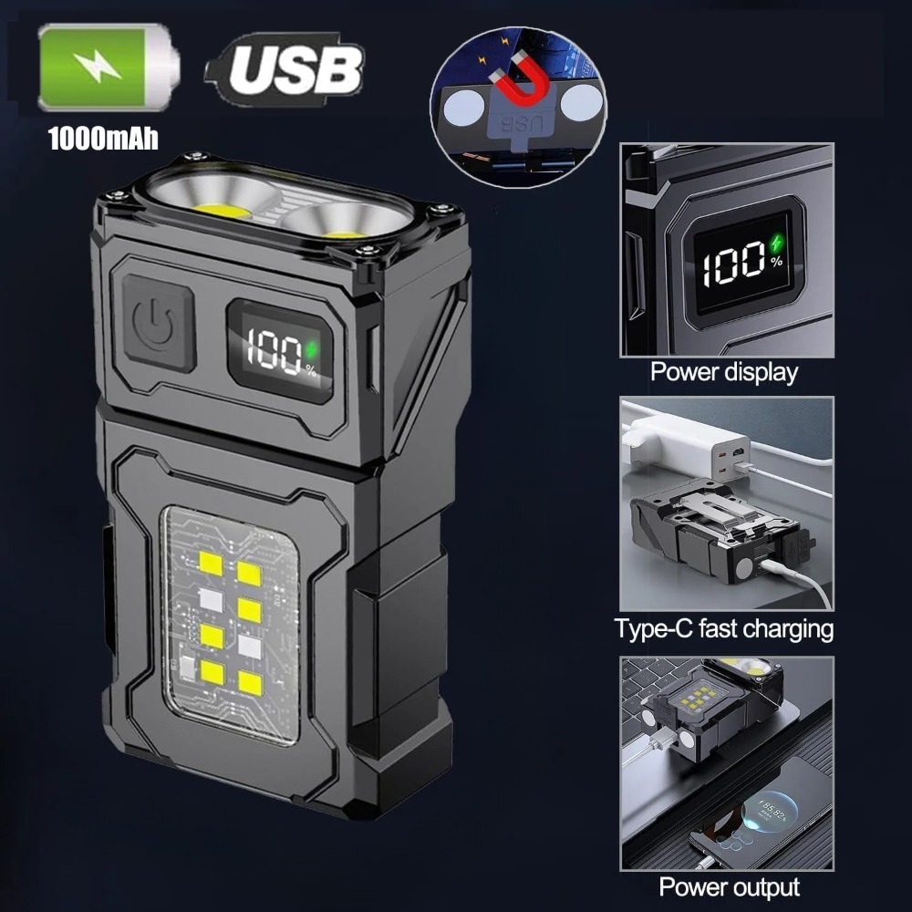 180 °   Linterna LED Giratoria - Keychain Flashlight reseña y precio