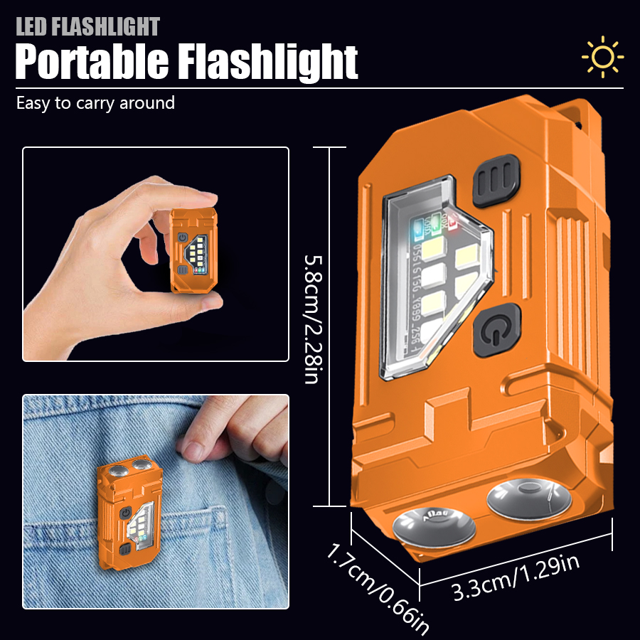 Mini Linterna LED Recargable p - Keychain Flashlight reseña y precio
