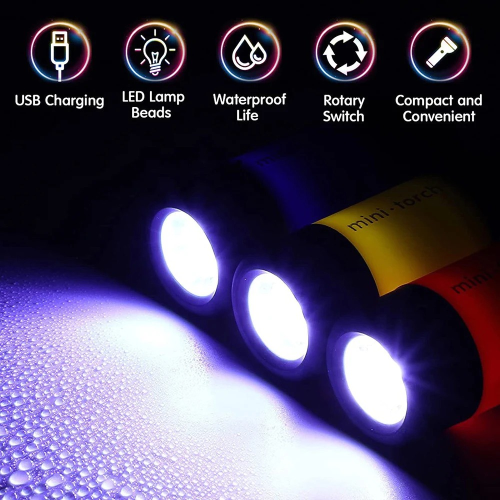Mini linterna recargable por U - Keychain Flashlight reseña y precio
