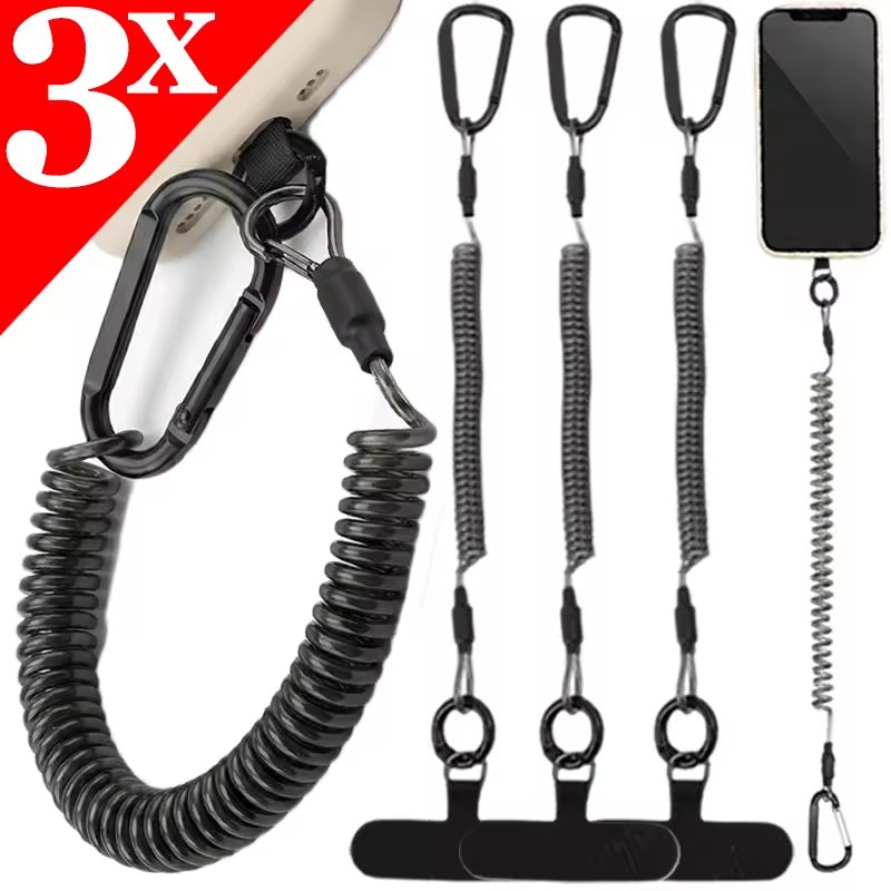 Cuerdas flexibles antipérdida  - Carabiner Keychain reseña y precio