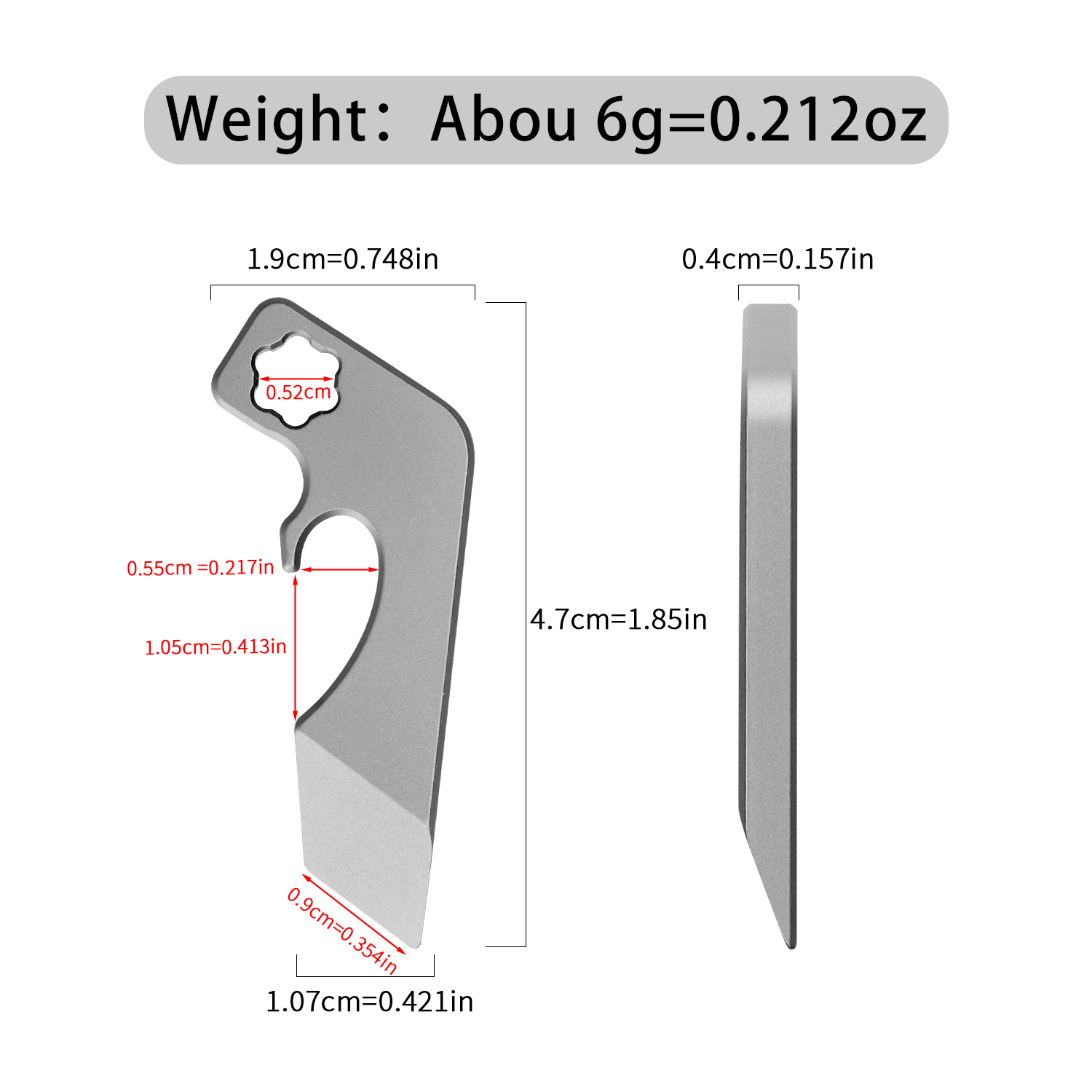 Herramienta Multiusos EDC de A - Titanium Pry Bar reseña y precio
