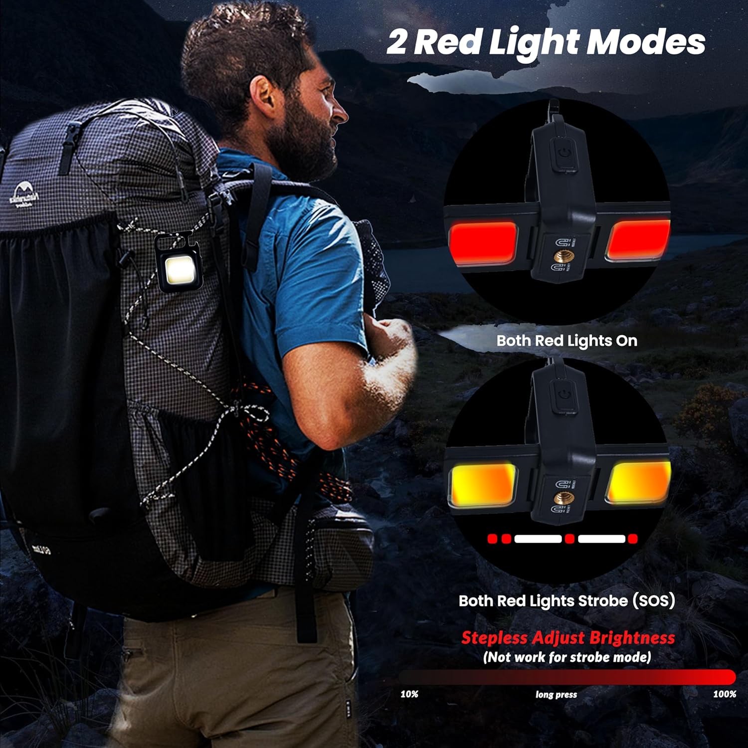 Mini linterna llavero luz COB  - Keychain Flashlight reseña y precio