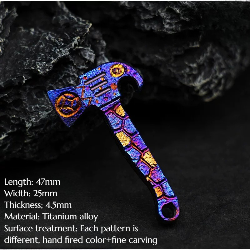 Mini hacha de aleación de tita - Titanium Pry Bar reseña y precio