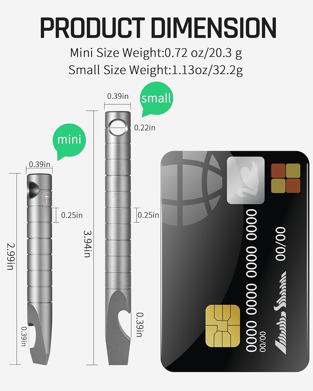 TISUR Titanium EDC Pry Bar, ll - Titanium Pry Bar reseña y precio